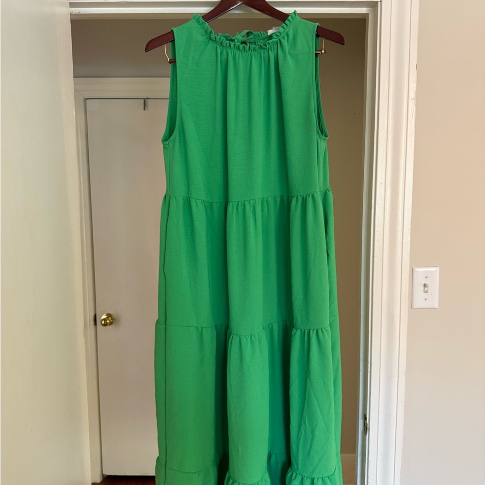 Sleeveless Green Dress